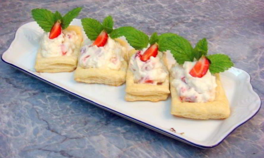 Рецепт тарталеток сладких со сливочно-фруктовым кремом