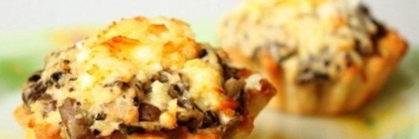 Тарталетки запеченные с сыром