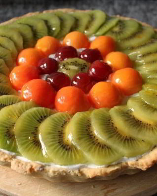 Фруктовый тарт с кремом шантильи