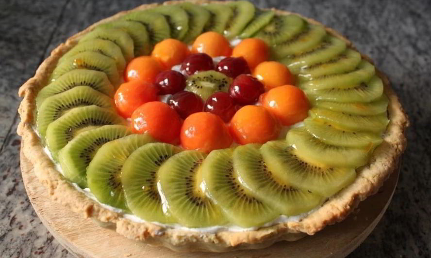 Рецепт фруктового тарта с кремом шантильи
