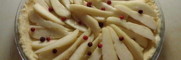 грушевый тарт под миндально-ванильным кремом