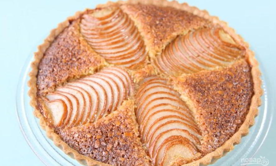 Рецепт грушевого тарта с миндалем