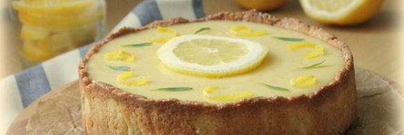 лимонный тарт с миндалем