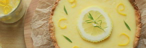 лимонный тарт с миндалем