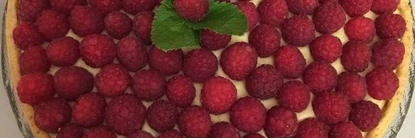 малиновый тарт с заварным кремом