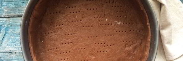 шоколадный тарт с малиной