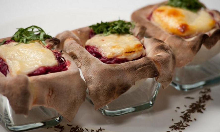 Рецепт свекольной тартеллы с тмином