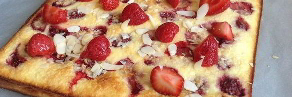 тарт клубника и кокос