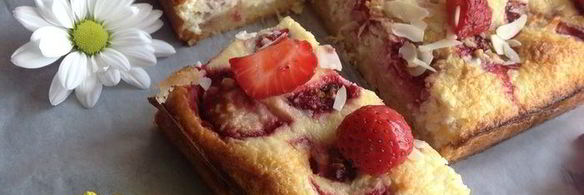 тарт клубника и кокос