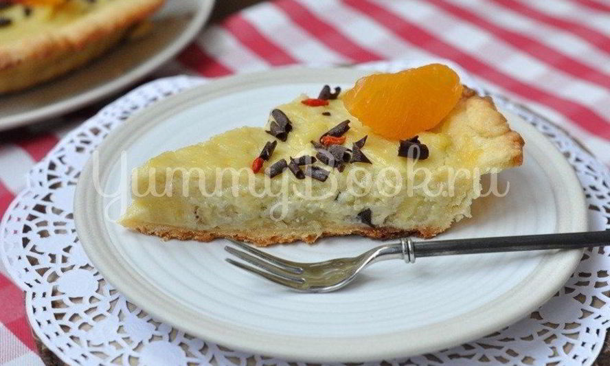 Рецепт тарта с бананом и кокосовым молоком