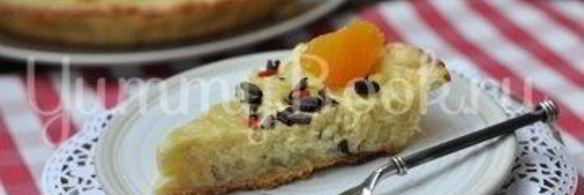 тарт с бананом и кокосовым молоком