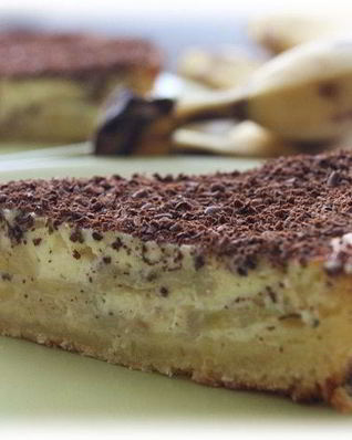 Тарт с бананом и рикоттой