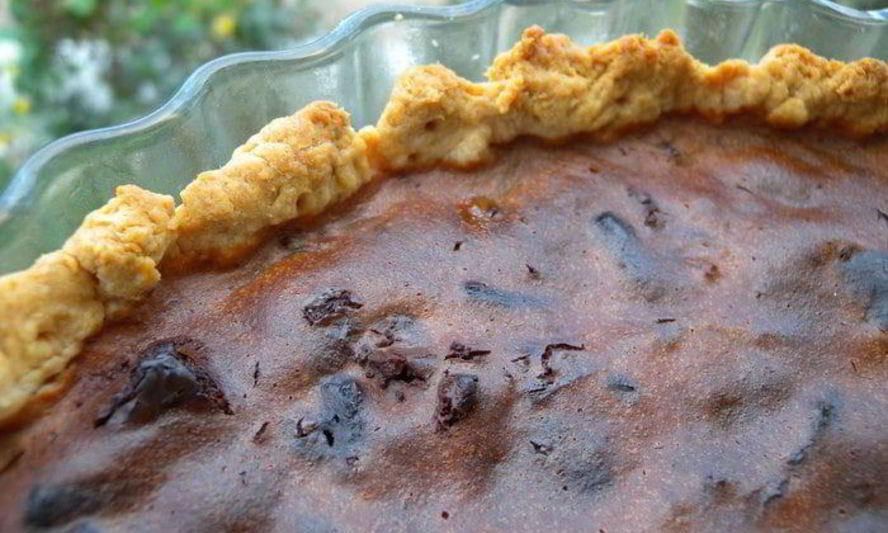 Рецепт тарта с дынной пастилой и шоколадом