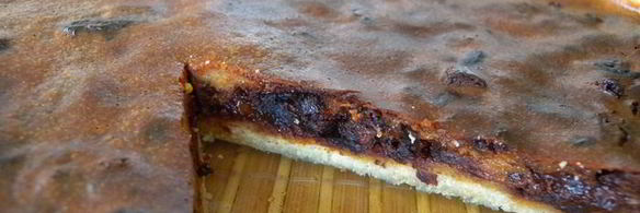 тарт с дынной пастилой и шоколадом