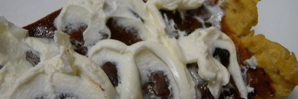 тарт с дынной пастилой и шоколадом