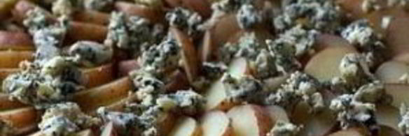 тарт с картофелем и голубым сыром