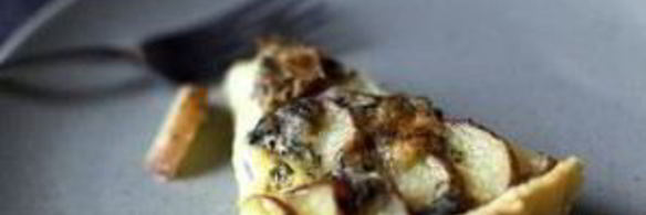 тарт с картофелем и голубым сыром