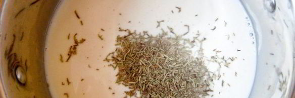 тарт с клубникой и розмариновым кремом