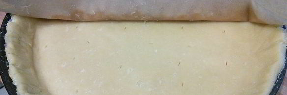 тарт с ревенем и сливочным кремом