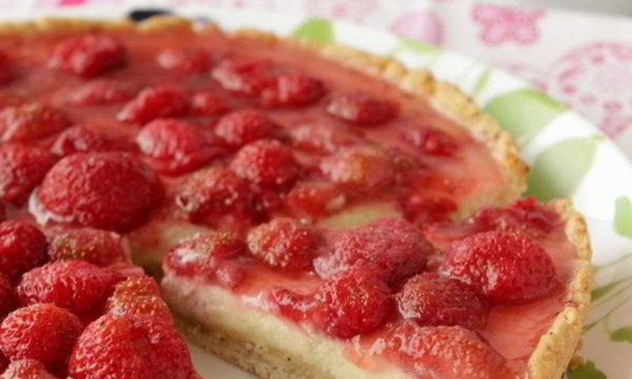 Рецепт тарта с рикоттой и клубникой