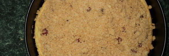 тарт с творогом и малиной