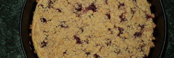 тарт с творогом и малиной