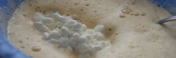 тарт с зерненым творогом и медом