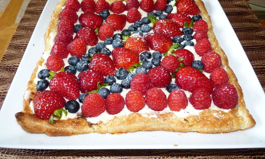 Рецепт тарта со свежими ягодами