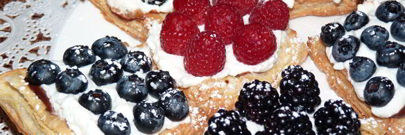 тарт со свежими ягодами