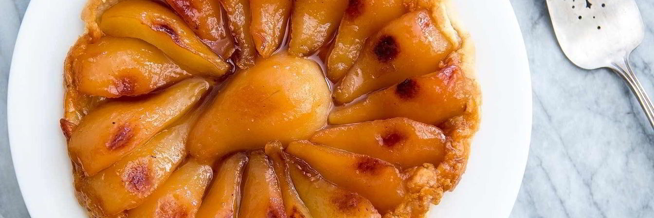 Тарт Татен с грушами