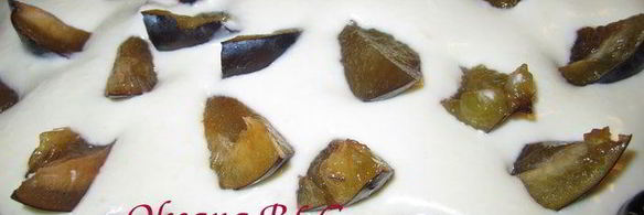 тарт творог, фрукты, карамель