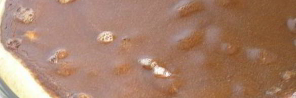 творожно-шоколадный тарт с дыней