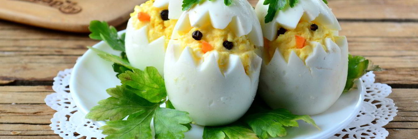 Вареные яйца на Пасху Цыплята