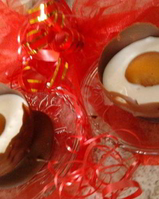 Глазунья в шоколаде