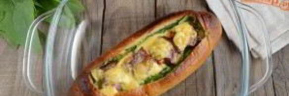 сказочная булка с яичницей внутри