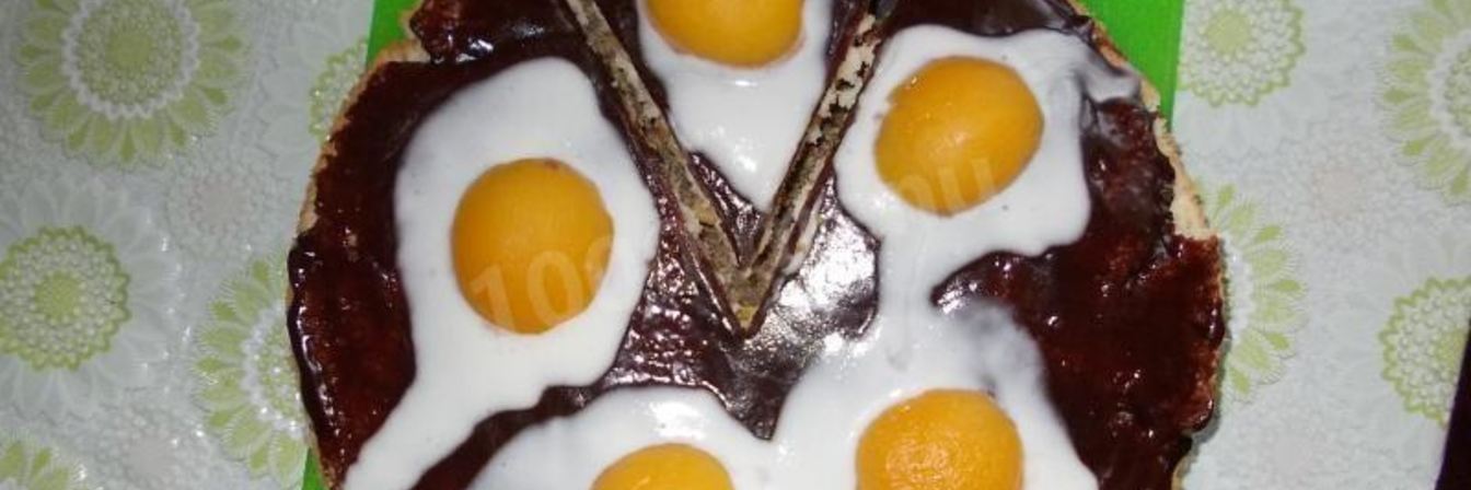 Торт с абрикосами Яичница