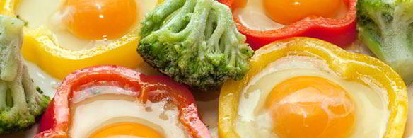 яичница глазунья в перце