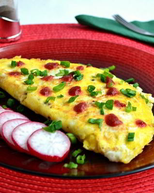 Яичница по-японски с сыром