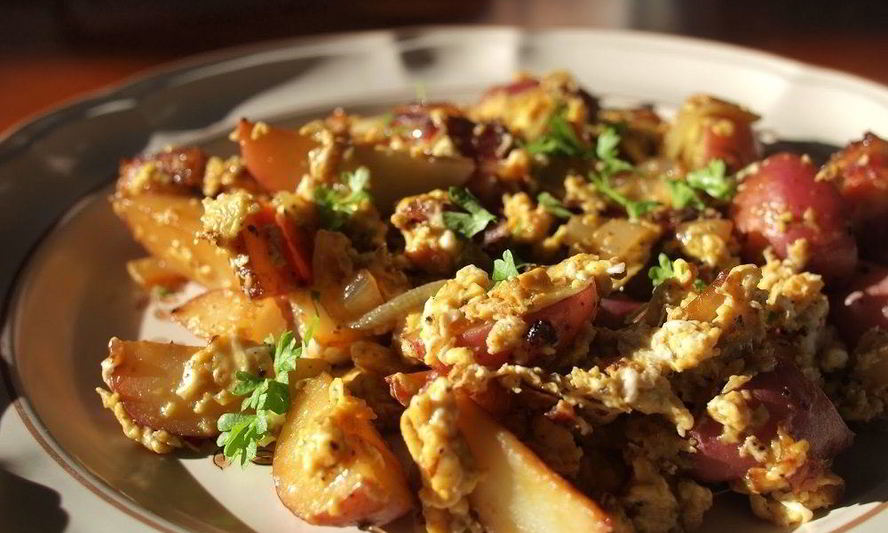 Рецепт яичницы с картошкой