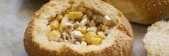 яичница в булочке