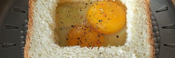 яичница в бутерброде