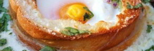 яичница в хлебе в духовке