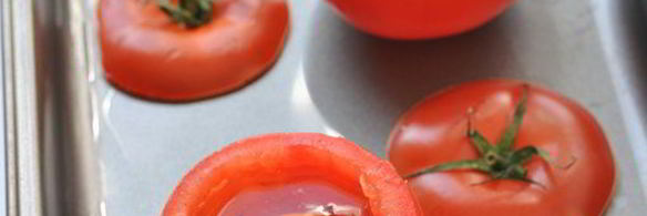 яичница в помидорах