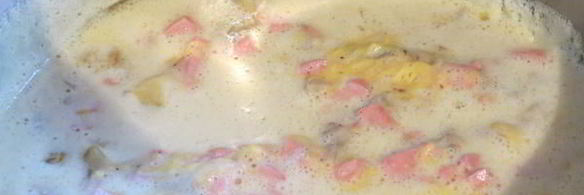 яичница в слоеном тесте к завтраку