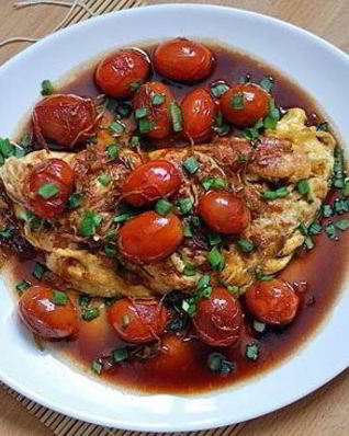 Яичница в воке