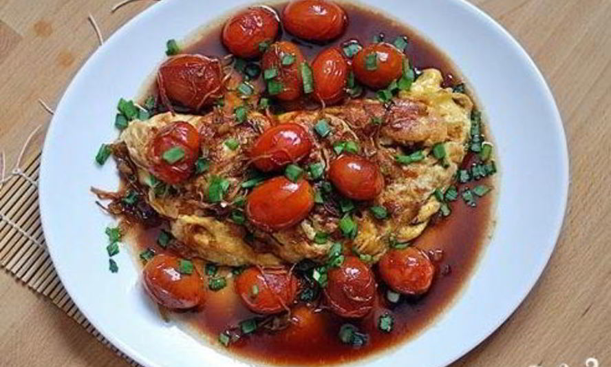 Рецепт яичницы в воке