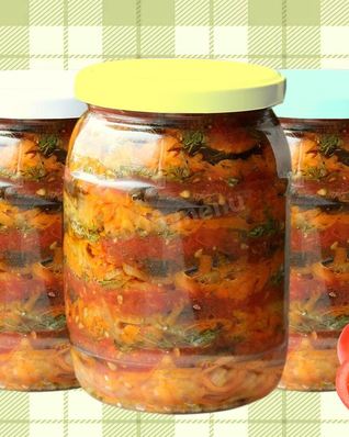 Язык из баклажанов по-корейски