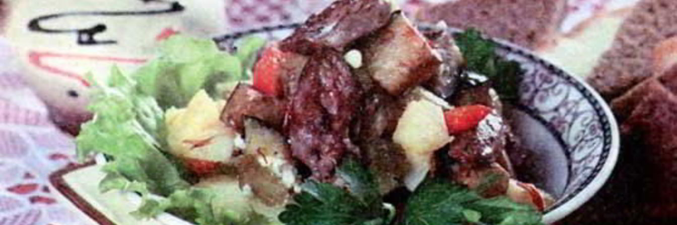 Закуска из куриных сердечек