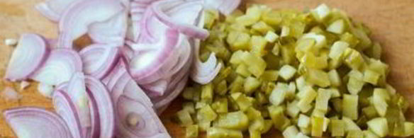 закуска из сельди с яблоками и сметанным соусом