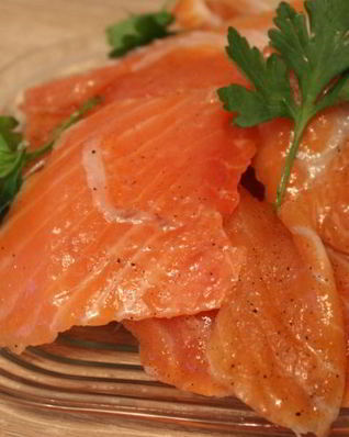 Закуска из семги к пиву